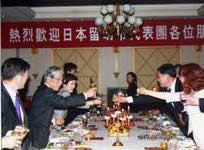 営口港務集団有限公司主催の歓迎晩餐会。