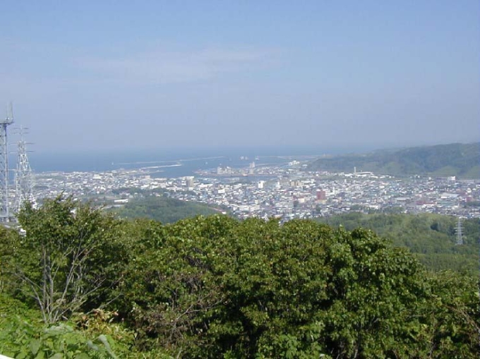 千望台より（市街地、留萌港）