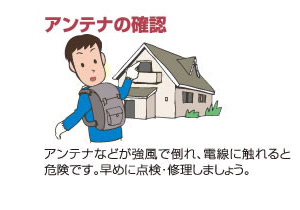アンテナの確認