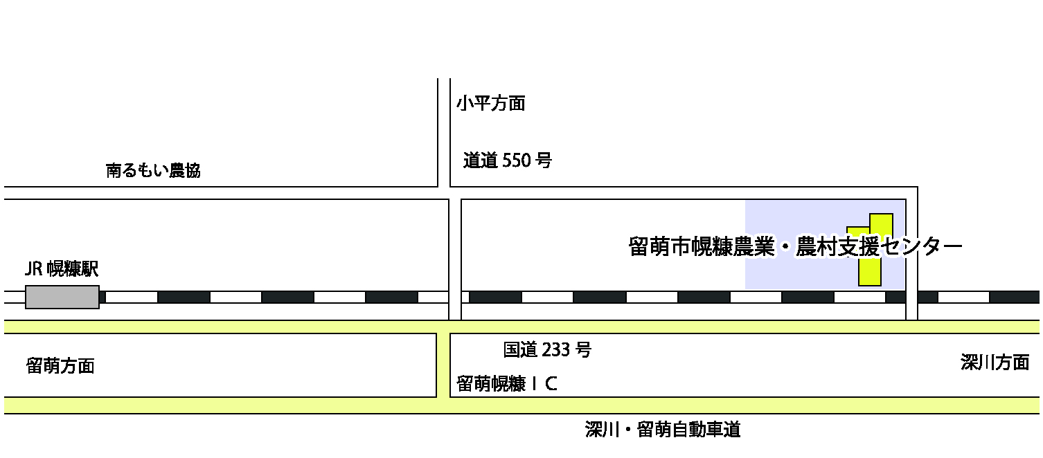 留萌市幌糠農業・農村支援センターの地図